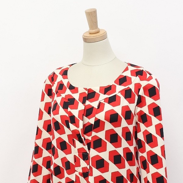 ◆DIANE von FURSTENBERG/ダイアンフォン ファステンバーグ GABY TUNIC 総柄 シルクジャージー チュニック トップス 0_画像3