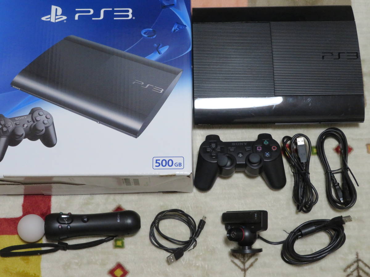 PS3 CECH-4300C 500GB PlayStation3 チャコール・ブラック モーション 