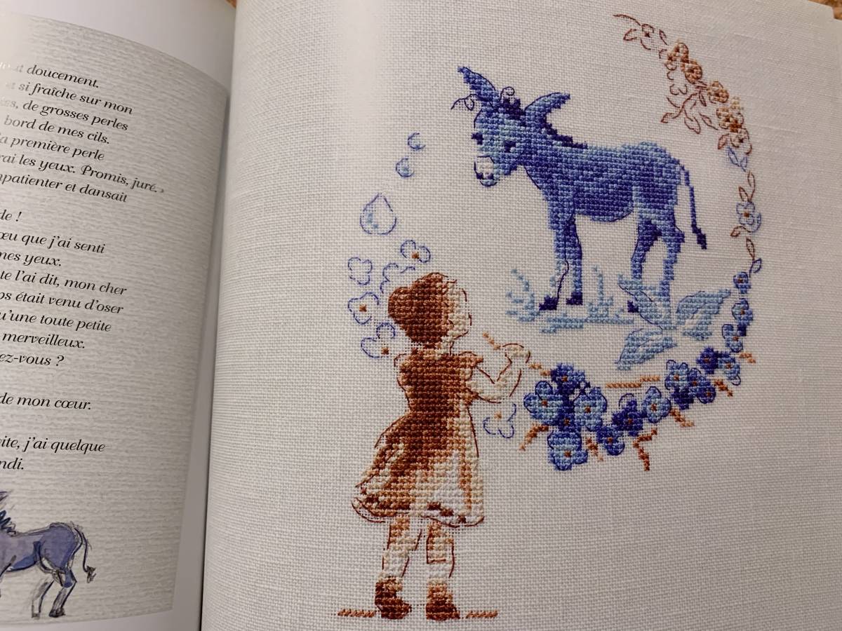 DANS MON JARDINAU クロスステッチ ヴェロニク 刺繍 洋書 図案 - 洋書