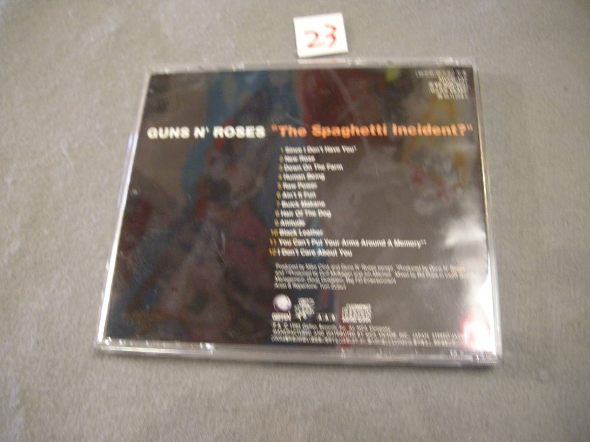 Ⅲ domestic record CD! GUNS N\' ROSES gun z* and * low zesTHE SPAGHETTI INCIDENT?spageti* in sitento