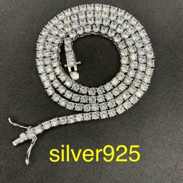 第一ネット シルバー silver925 3㎜18インチ ジルコニア ダイヤ テニス