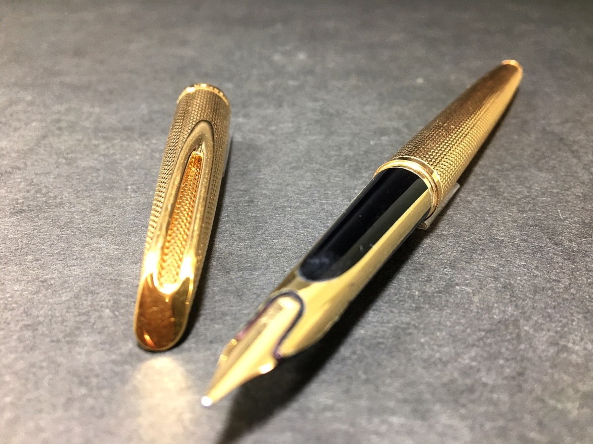 ウォーターマン WATERMAN PLAQUE OR G C/F 万年筆 ペン先18金 4本