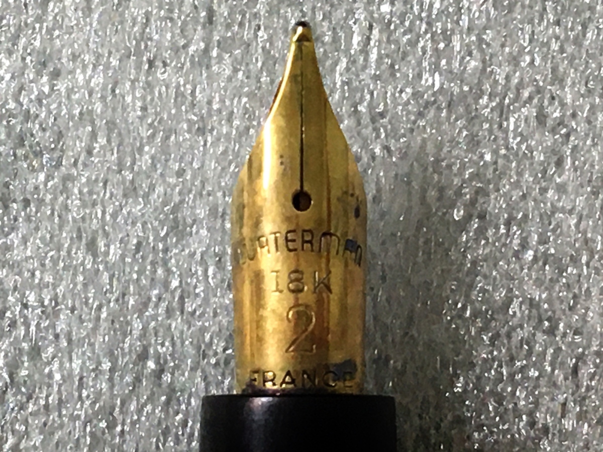 ウォーターマン WATERMAN PLAQUE OR G C/F 万年筆 ペン先18金 4本