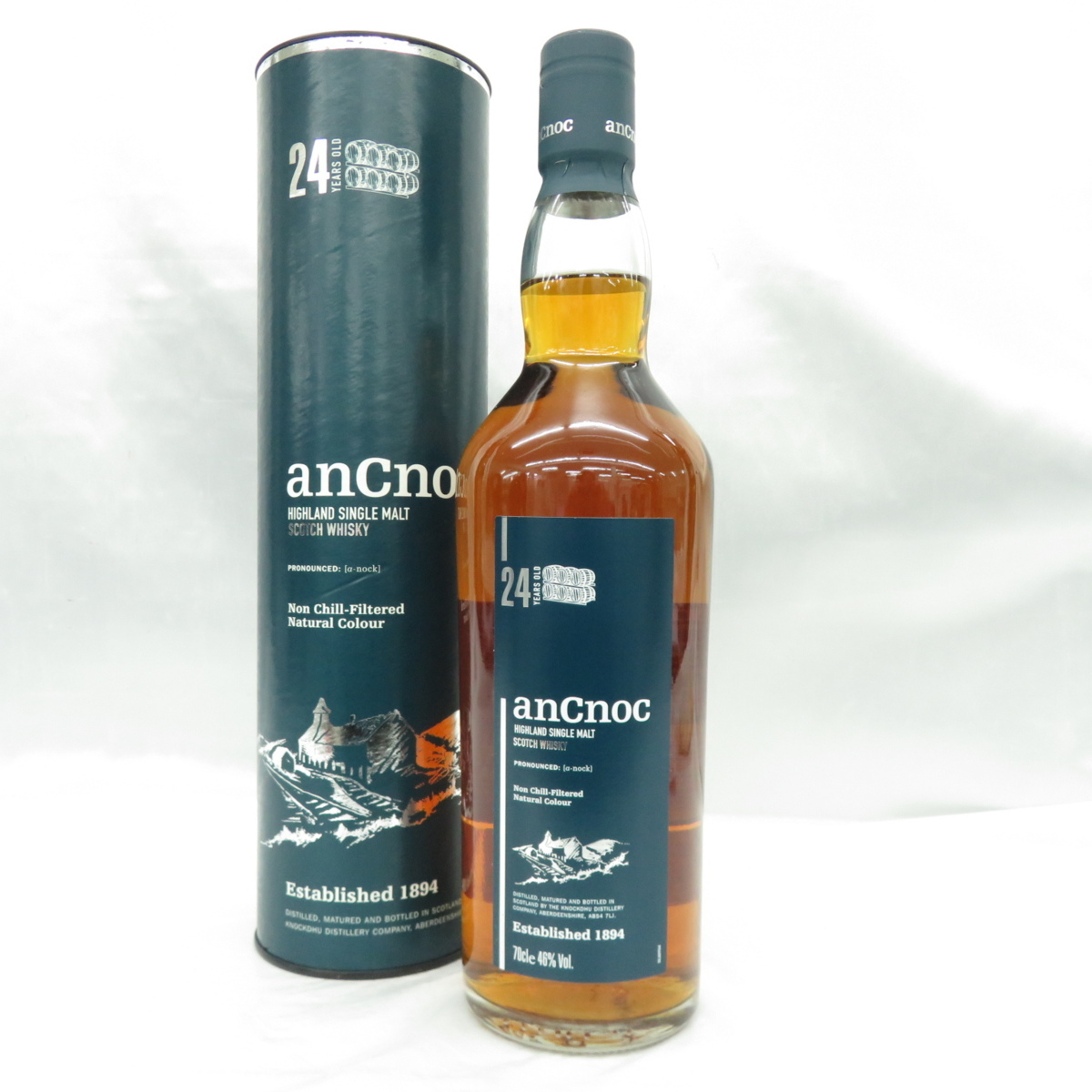 未開栓】anCnoc アンノック 24年 シングルモルト ウイスキー 700ml 46