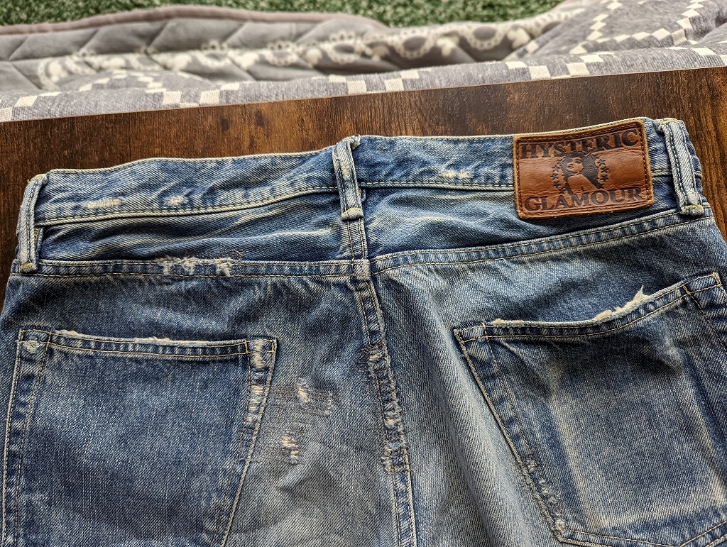 HYSTERIC GLAMOUR 10AW CPR加工デニム 32インチ 0204AP06 ガール