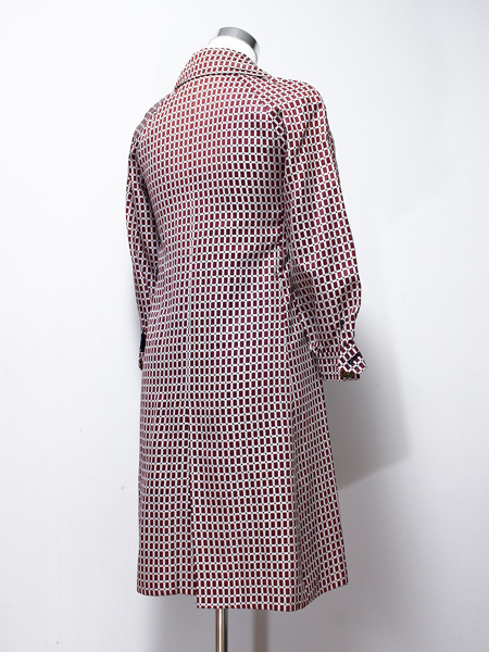 Pierre Cardin ピエールカルダン 昭和レトロ 総柄 薄手 ロングコート ...
