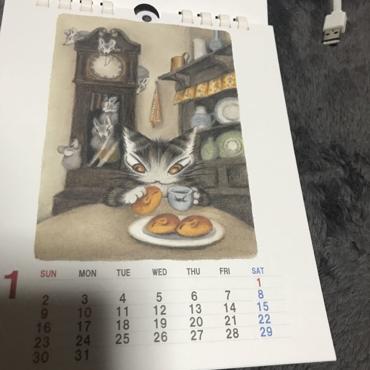 猫のダヤン　2022年　卓上カレンダー　わちふぃーるど