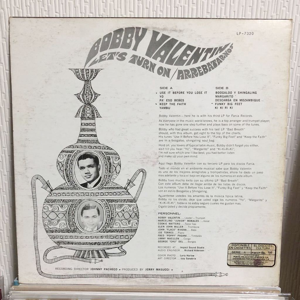 Bobby Valentin - Let's Turn On / Arrebatarnos_画像2