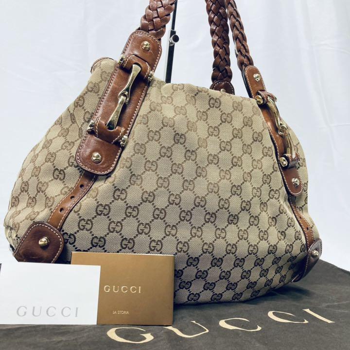 毎日がバーゲンセール GUCCI×グッチ GG柄A4収納可能トートバッグ