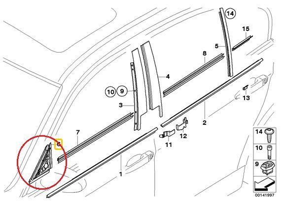 純正BMWセダンE90M3フロントドア左320iドアミラーインナー318i320si323i325i328i330i335iインシュレーターE91ツーリングLCIガーニッシュ_画像3