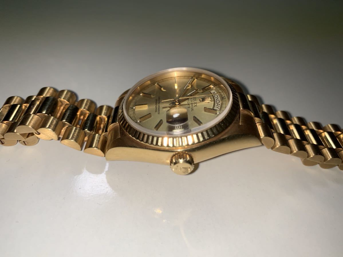 ［本物保証] [美品]ROREX メンズ時計 ロレックス　18038　デイデイト　ＹＧ　自動巻　金無垢_画像5