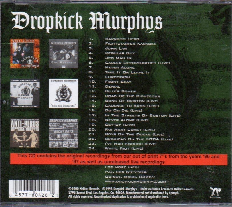 Dropkick Murphys The Singles Collection Volume 1 1996-1997 輸入盤 CD 24曲_画像2