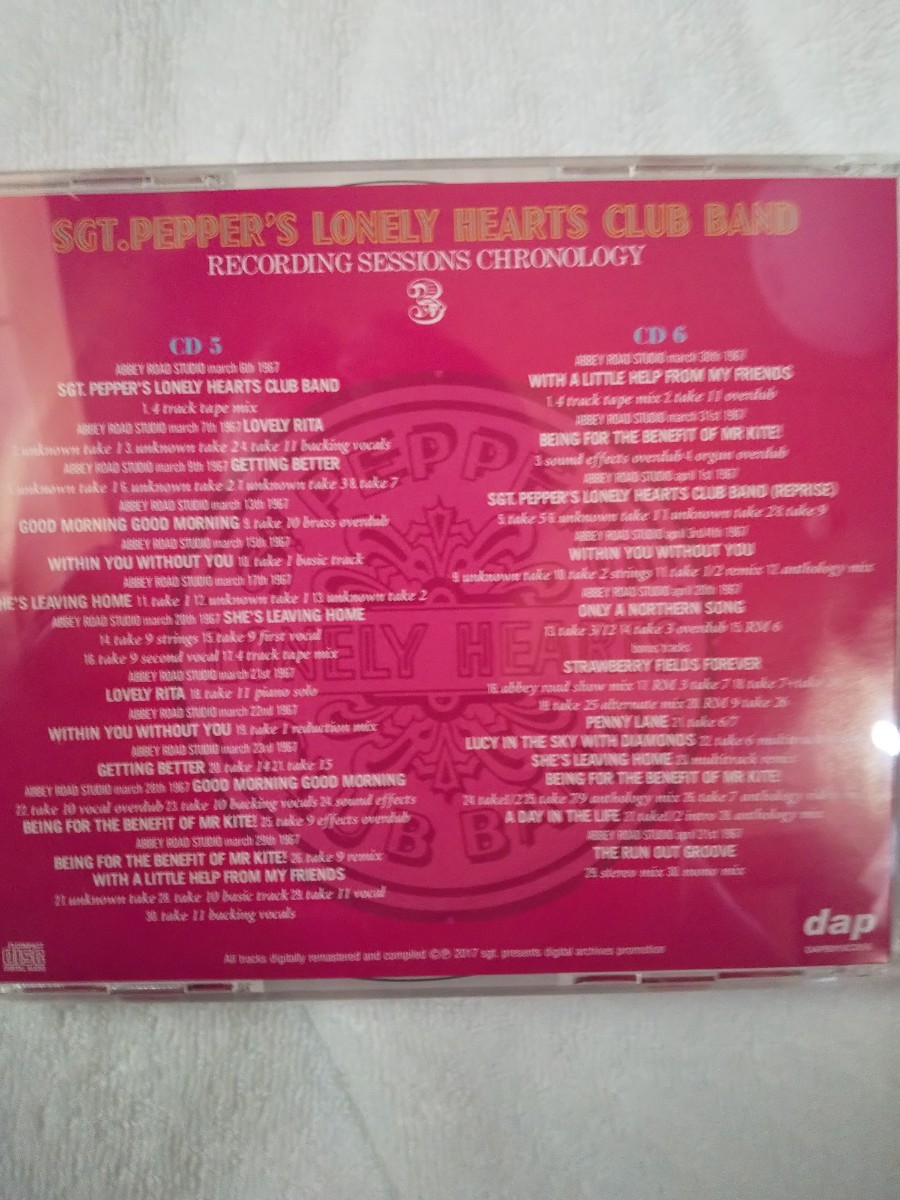 THE BEATLES　サージェント・ペパーズ　ロンリーパーツクラブバンド　レコーディングセッションズ　6プレスCD　ブートレグ盤