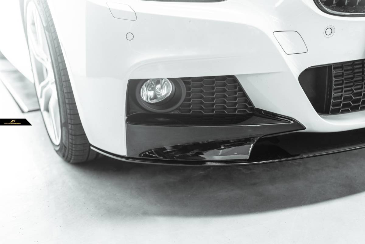 [FUTURE DESIGN]BMW 3 series F30 sedan F31 touring M sport front lip spoiler glossy black Performance 