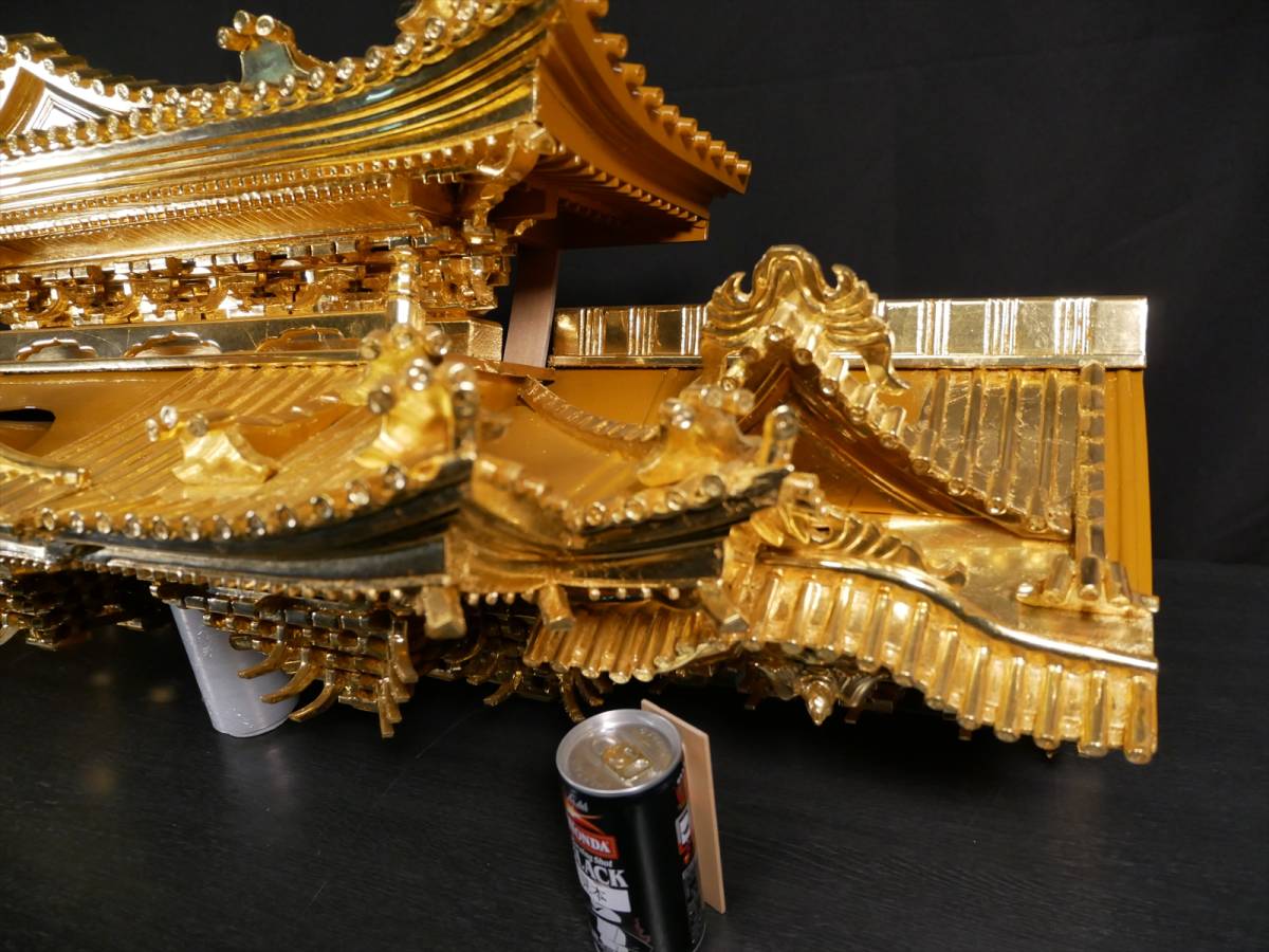 収集品 宮殿の屋根 木製本金箔 高級仏壇用 木製 仏壇 幅102 収集品 宮殿の屋根 木製本金箔 高級仏壇用 木製 仏壇 幅102