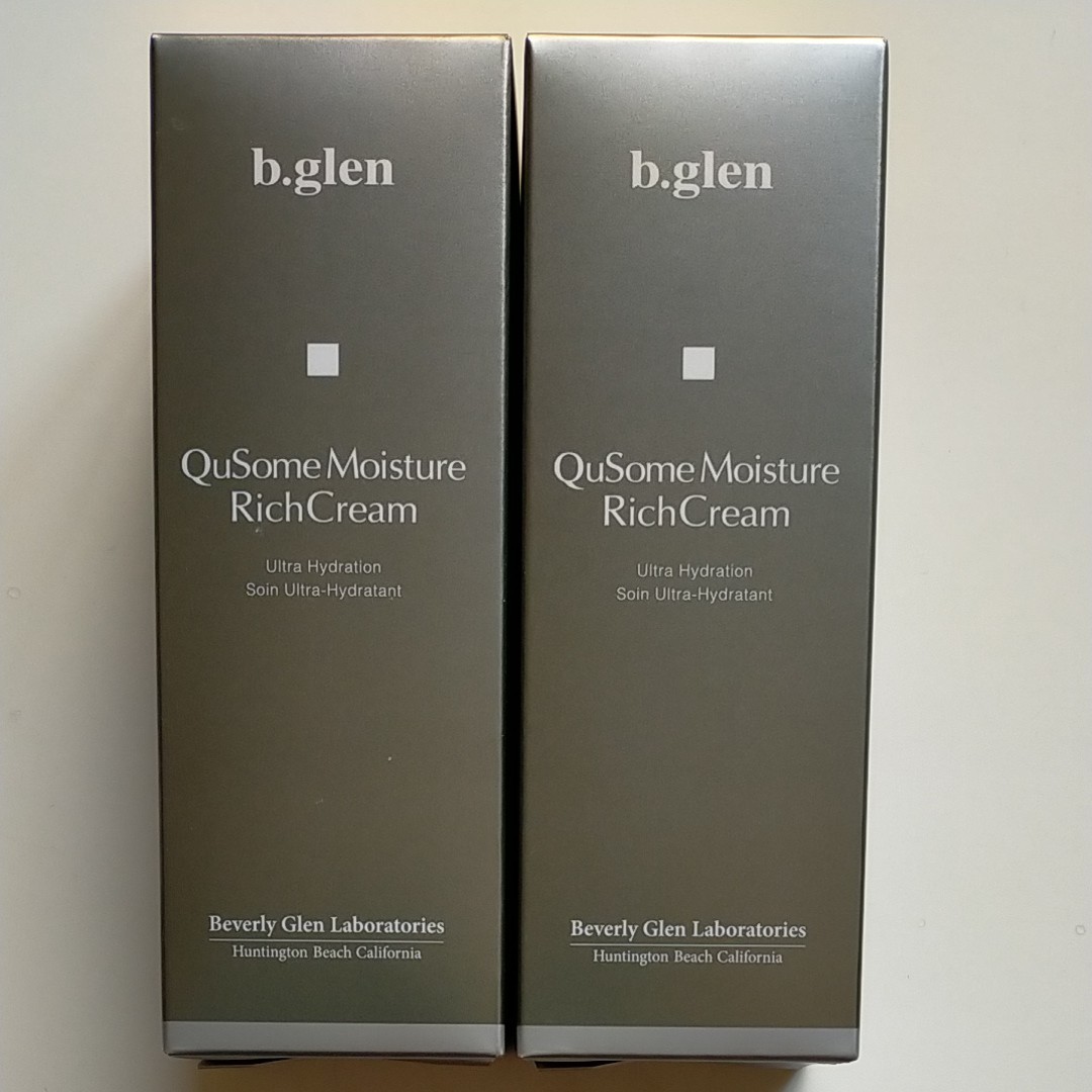 ビーグレン QuSomeモイスチャーリッチクリーム30g 2箱 b glen(¥9,800