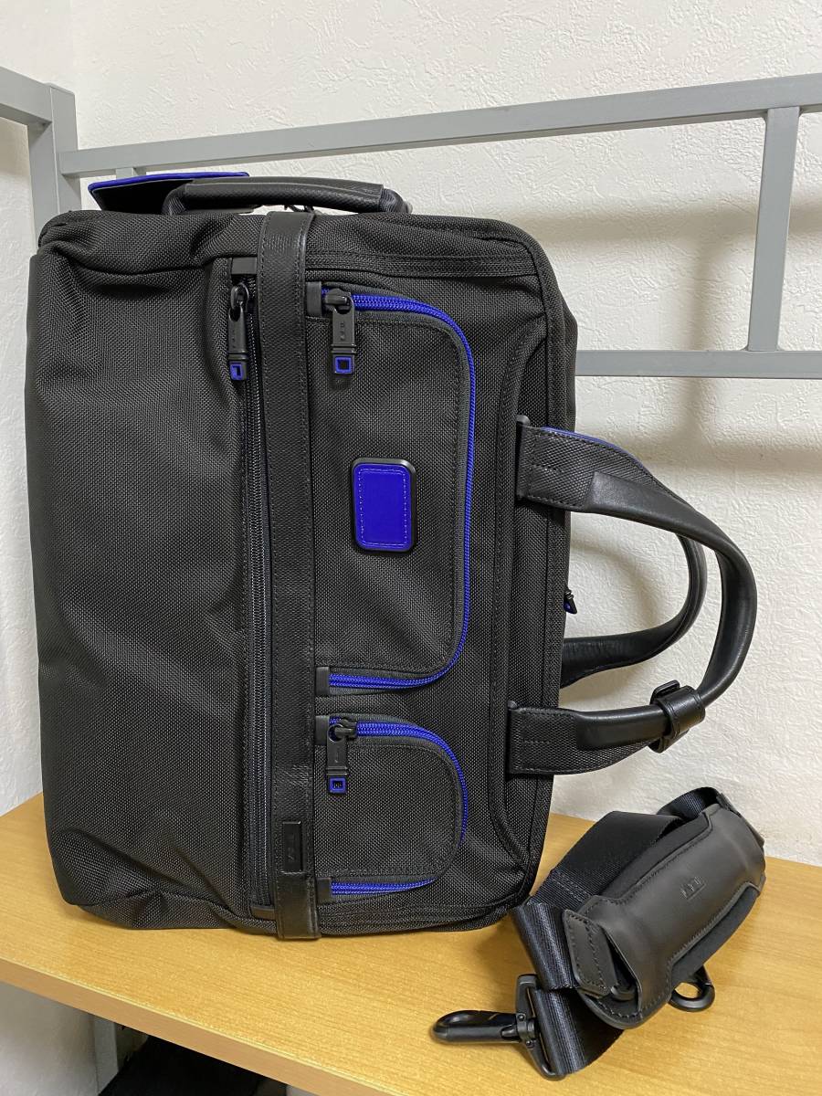 限定品●定価75600円●極美品●TUMI トゥミ ANA コラボ ALPHA2 3WAY ビジネスリュック ナイロン×レザー リュックサック 26180DNVY2E 紺