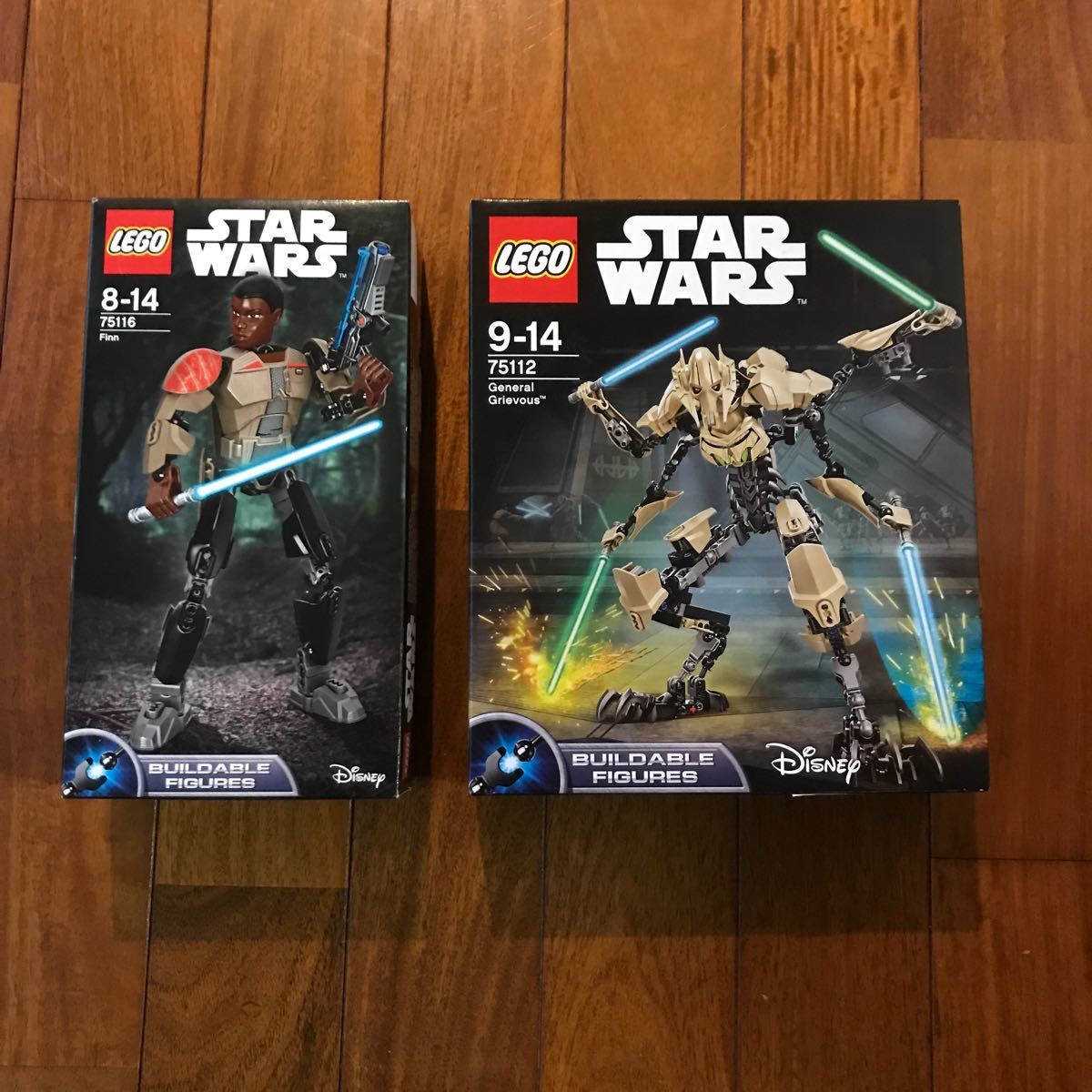 新品未開封 レゴ スターウォーズ 75112 グリーヴァス将軍 75116 Finn