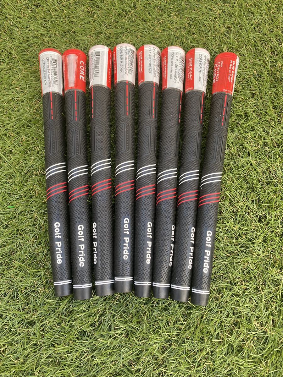 グリップ ゴルフプライドCP2スタンダードサイズ60R黒赤 6本