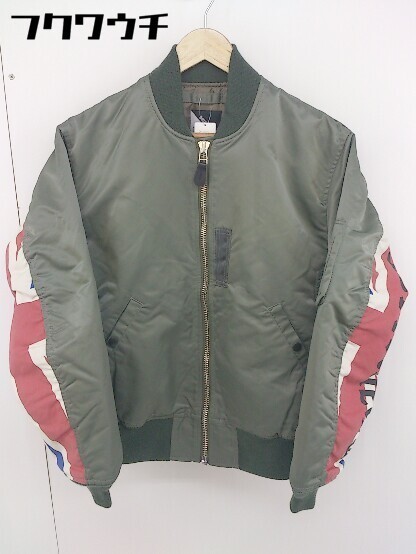 ◇ HUF ハフ DOWNHILL 長袖 MA-1 ブルゾンジャケット サイズM カーキ