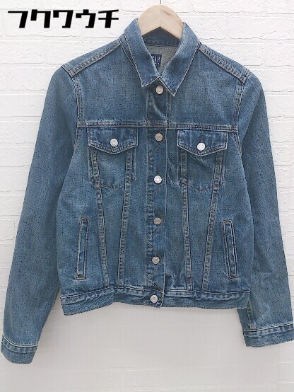 ◇ GAP ギャップ 長袖 デニム ジャケット Gジャン サイズS インディゴ レディース_画像2