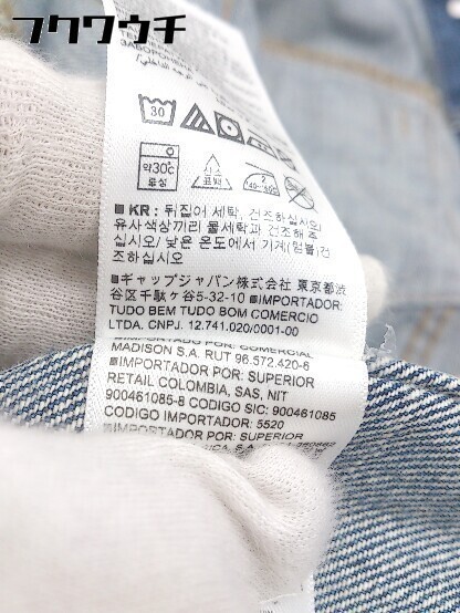 ◇ GAP ギャップ 長袖 デニム ジャケット Gジャン サイズS インディゴ レディース_画像7