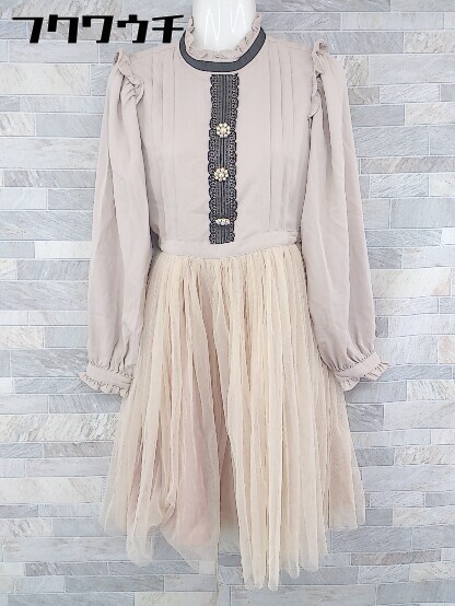 ◇ Swankiss スワンキス バックジップ レース ハイネック 長袖 膝丈