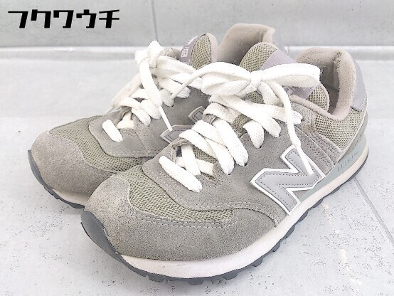 ◇ NEW BALANCE ニューバランス W574GS スニーカー シューズ サイズ24cm グレー レディース_画像2