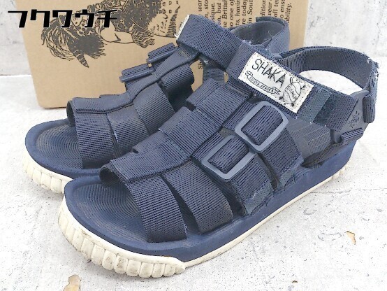 ◇ ◎ SHAKA シャカ スポーツ サンダル サイズ24 ネイビー レディース