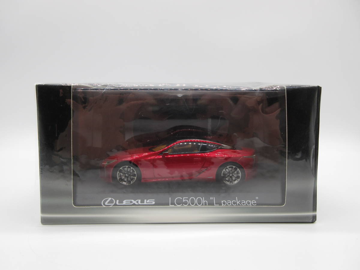 1/43 レクサス LEXUS LC500h L package ディーラー特注 成約記念 非売品 ミニカー ラディアントレッドコントラストレイヤリングの画像1