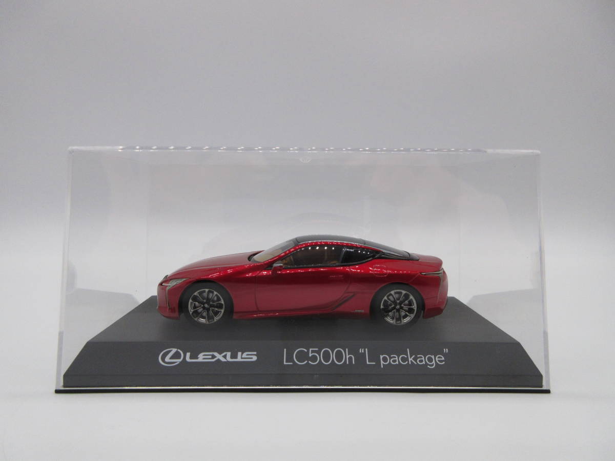 1/43 レクサス LEXUS LC500h L package ディーラー特注　成約記念　非売品　ミニカー　ラディアントレッドコントラストレイヤリング_画像3