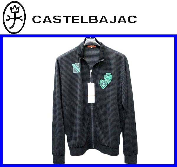 春夏★50(LL)★\36300〓CASTELBAJACカステルバジャック〓シャドーボーダー天竺ブルゾン_画像1