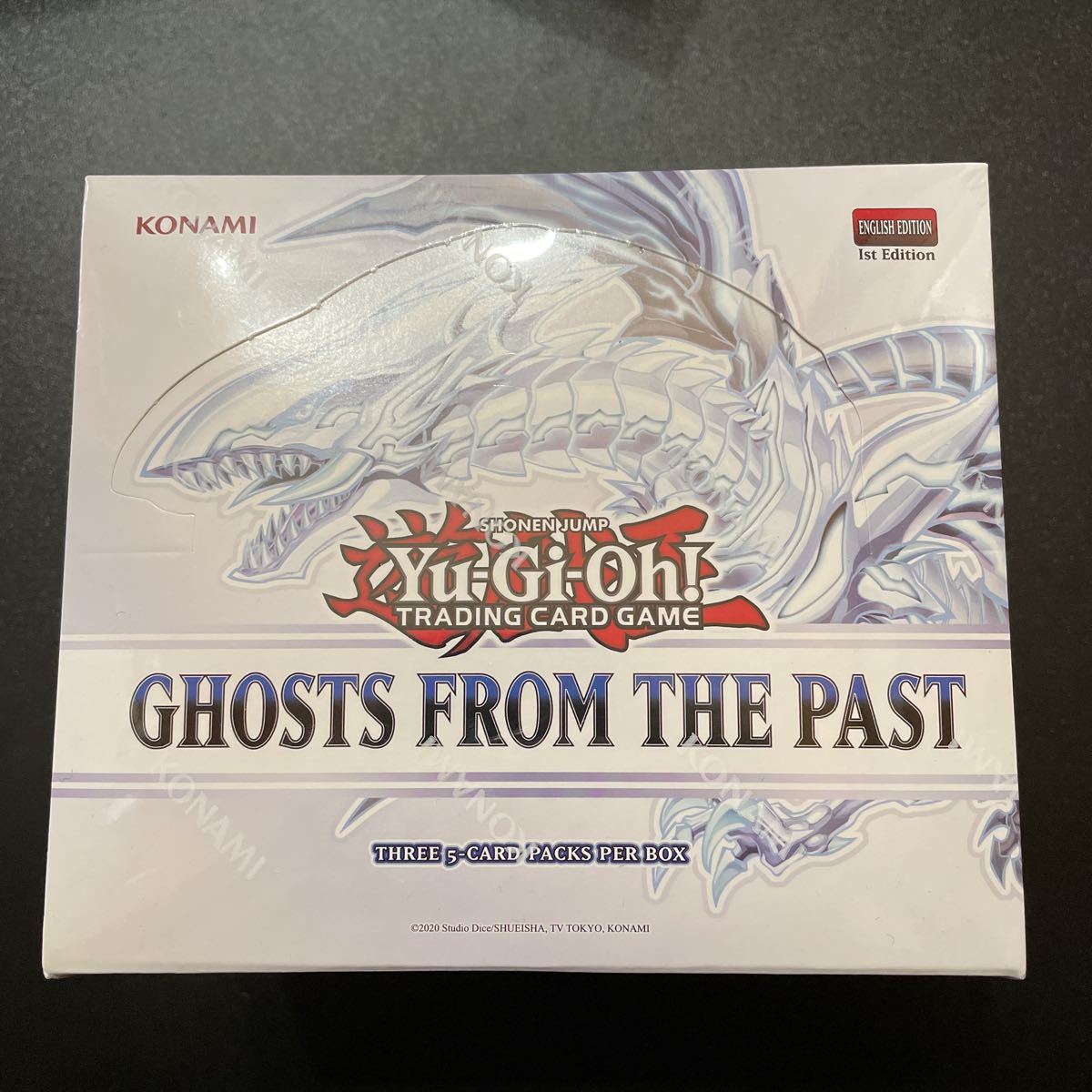 【新品、未開封】 遊戯王 GHOSTS FROM THE PAST ゴースツフロムザパスト 1st Edition 北米版 1ディスプレイ 5BOX シュリンク付き