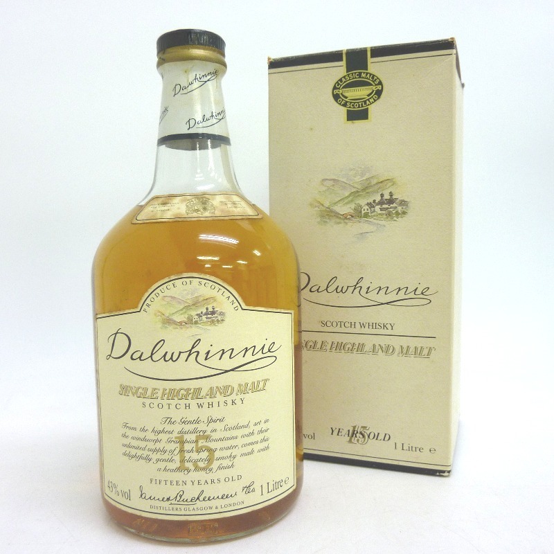 リバーシブルタイプ 【旧ボトル】ダルウィニー 15年 オールドボトル 旧ラベル 1000ml