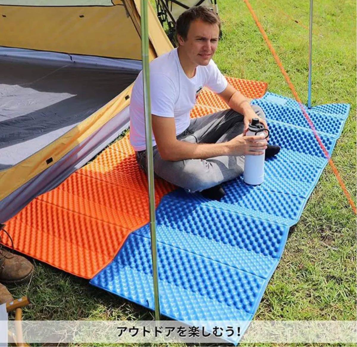 PayPayフリマ｜寝袋用マット キャンプ パッドレジャーアウトドアマット レジャーシート テント泊