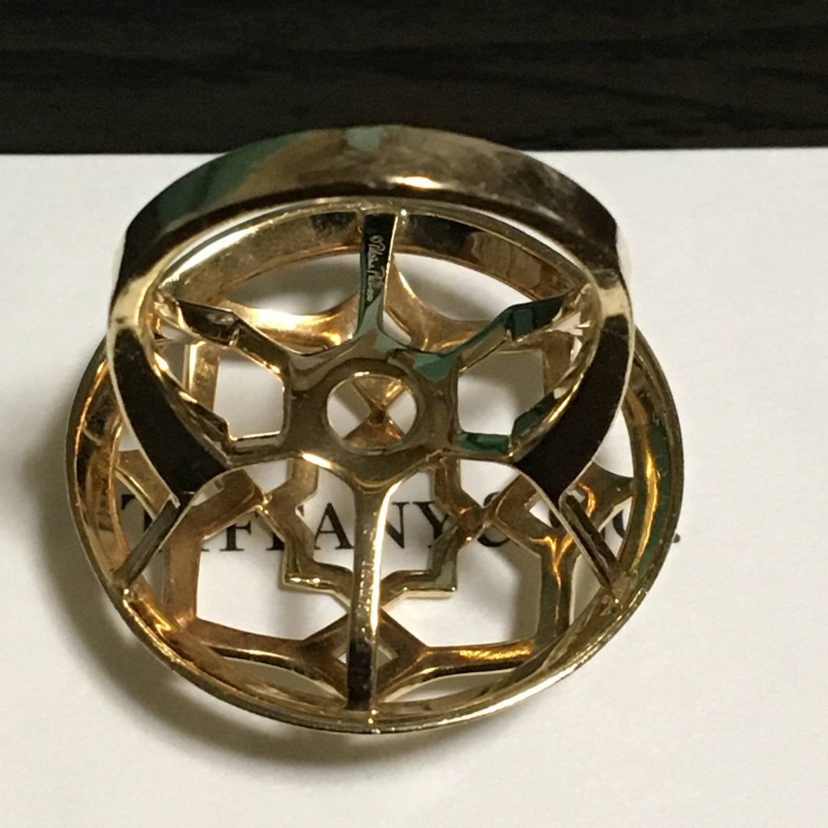 希少品 ティファニー マラケシュ ゼリージュ リング 指輪 750 イエロー