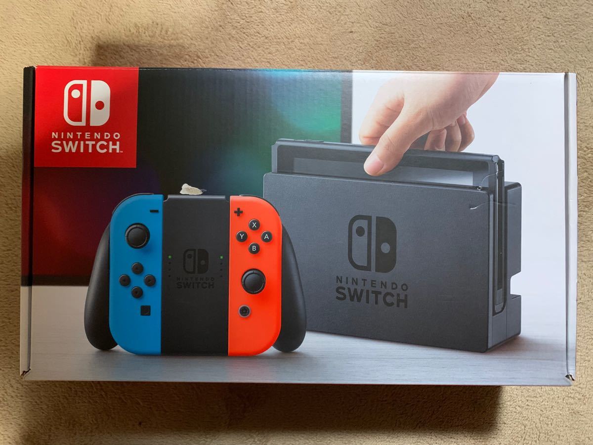 美品・完品】Nintendo Switch ネオンブルー ネオンレッド 2017年製 未
