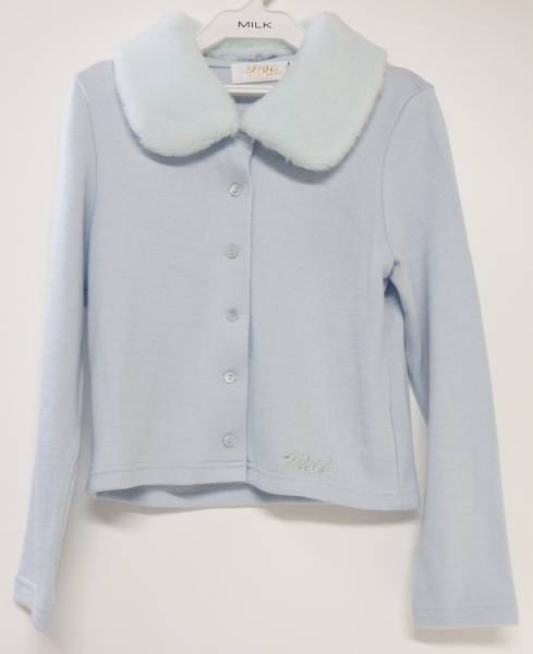 ★MILK/ミルク　FURカラー　カーデ　カーディガン　F☆新品☆