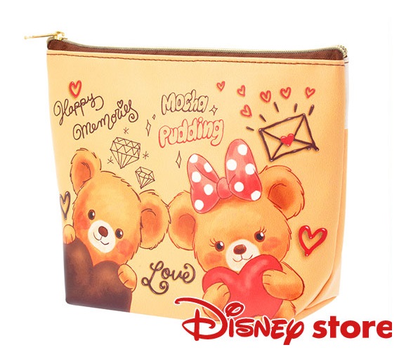 ディズニーストア　ユニベア（ユニベアシティ）モカ＆プリン（バレンタイン）ポーチ?小物入れ