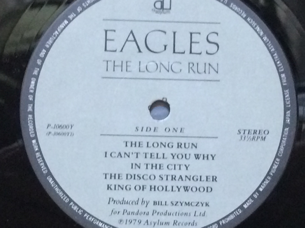 LP★イーグルスThe Eagels★ロング?ランThe Long Run