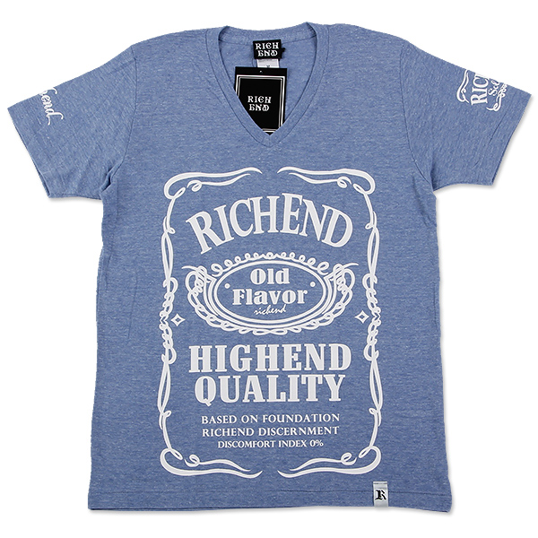 RICHEND/ Ricci end V шея футболка [HYBRID V] Heather голубой ( размер :XL)( Ame - Gin g одежда ) синий пепел длина длина ...LL XL