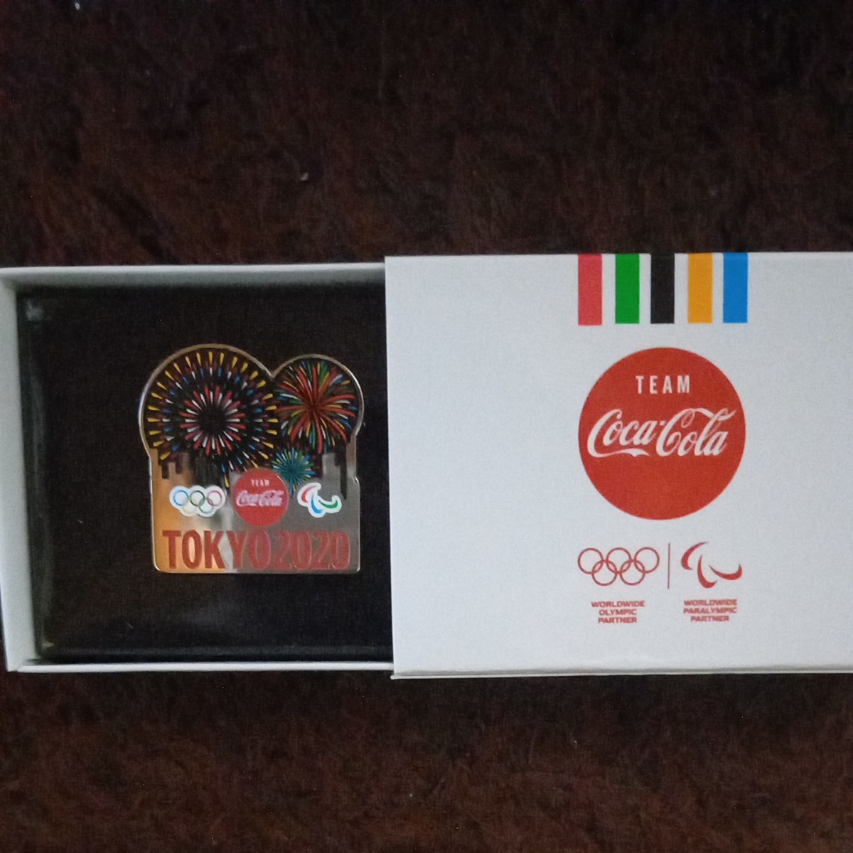 非売品！　コカ・コーラ　東京2020記念ピン　花火　Coca-Cola　　