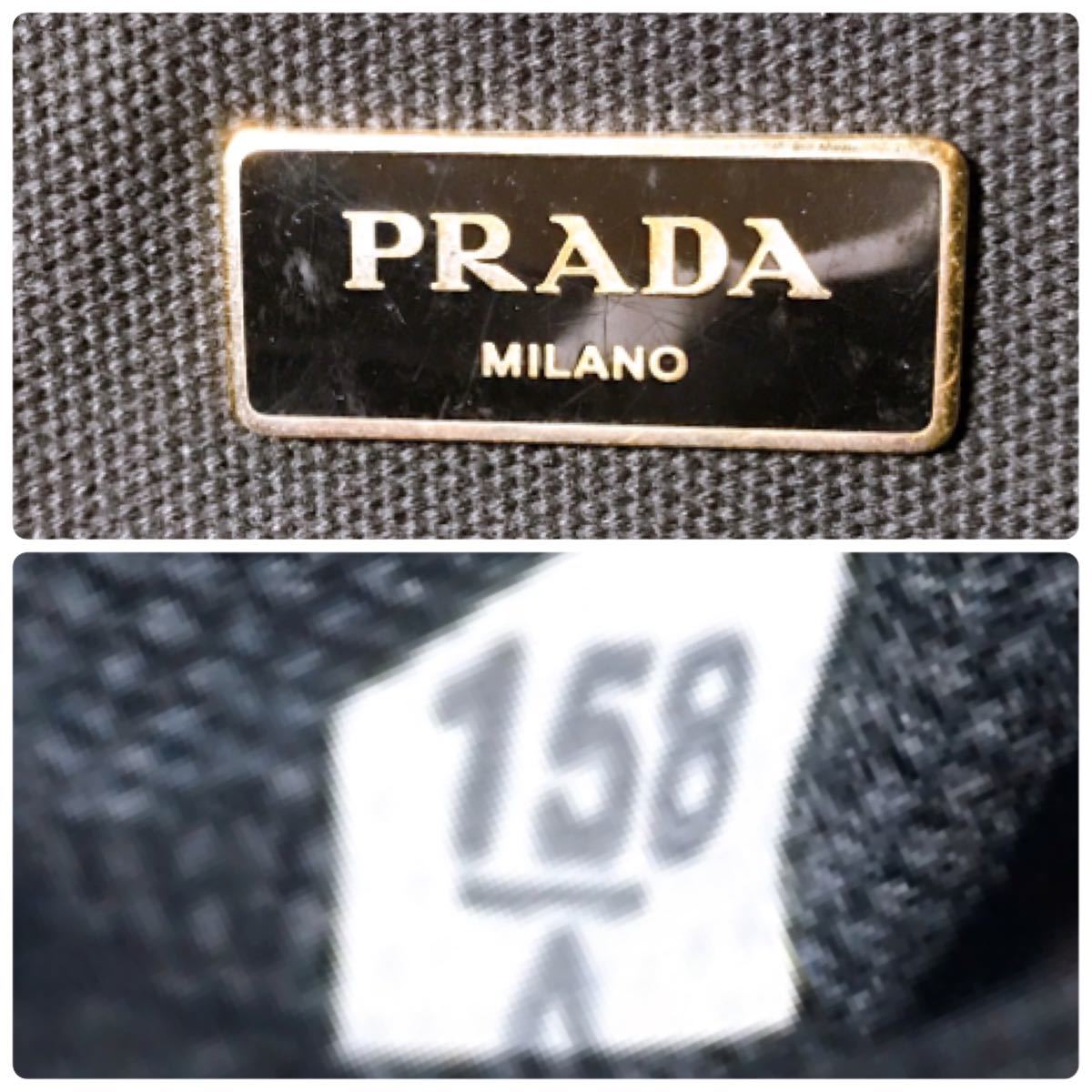PRADA プラダ カナパ ブラック ビジュースタッズ 【最高級】【上品