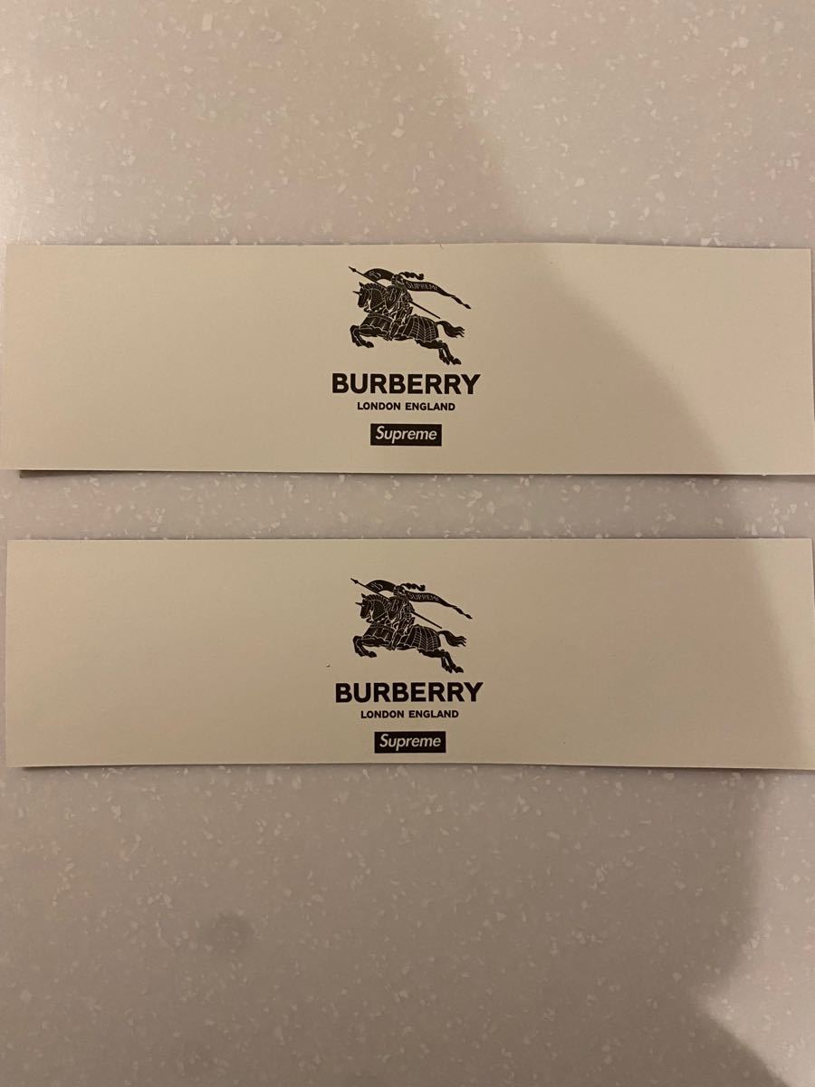 PayPayフリマ｜Supreme Burberry Box Logo ステッカー 2枚セット