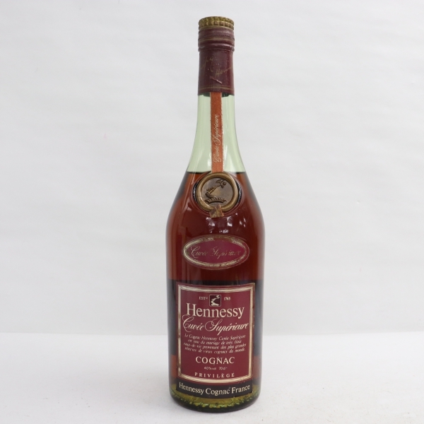 1円～ Hennessy（ヘネシー）キュヴェ スペリオール グリーンボトル 40％ 700ml X22C280094