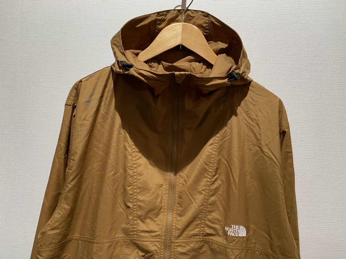 ★ ノースフェイス THE NORTH FACE コンパクトジャケット sizeL ブラウン 新品未使用タグ付 ナイロンパーカー_画像3