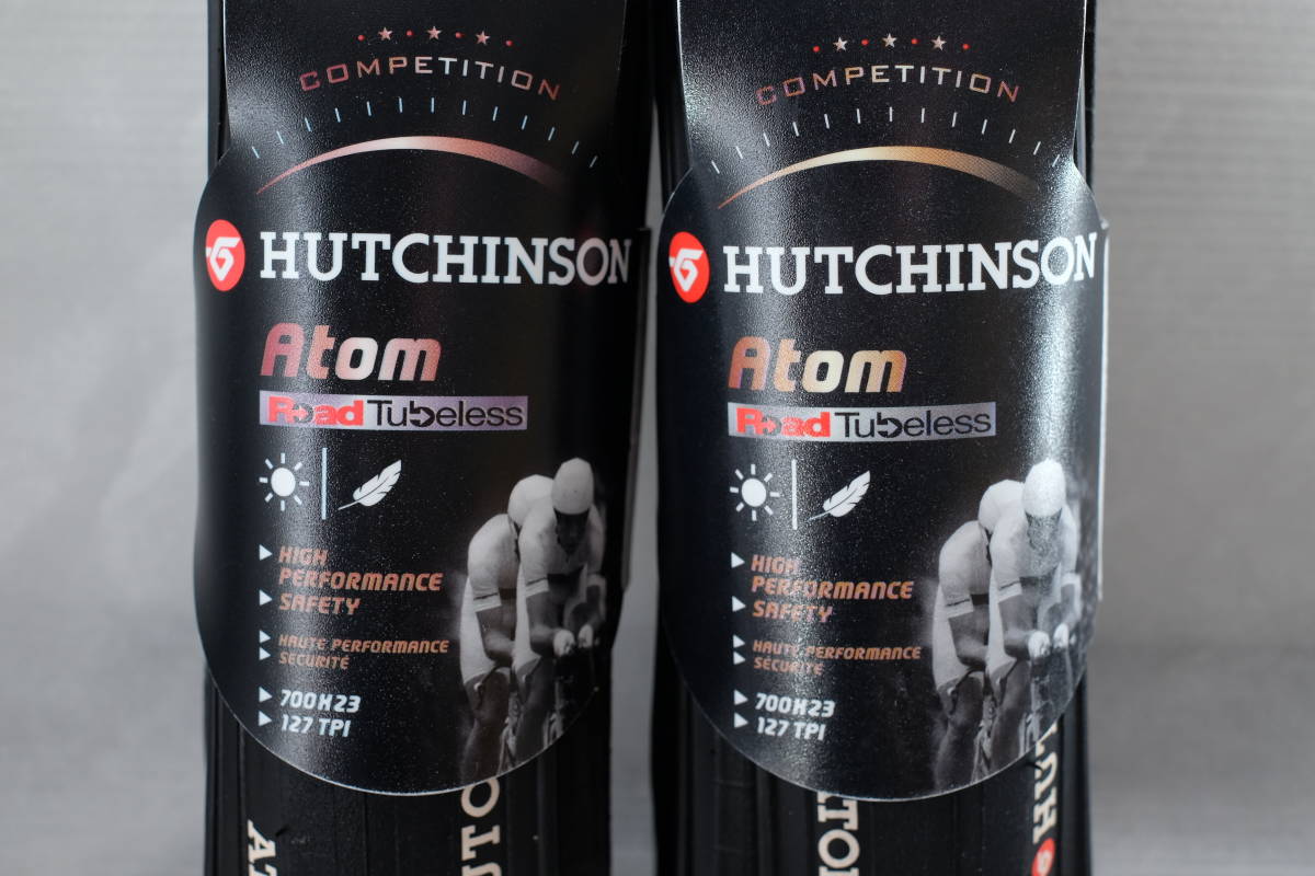 ATOM チューブレス 23c 2本セット HUTCHINSON アトム フュージョン