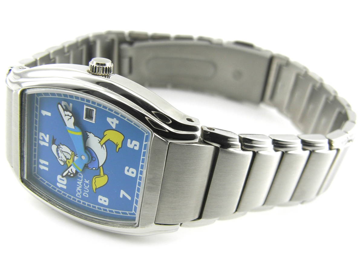 ディズニー 腕時計 ドナルドダック disney-ddbl トノータイプ レディース腕時計_画像3