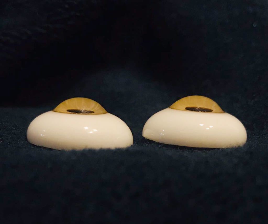 ボークス 造形村 グラスアイ フルチョイス 18㎜ 金茶A スーパー