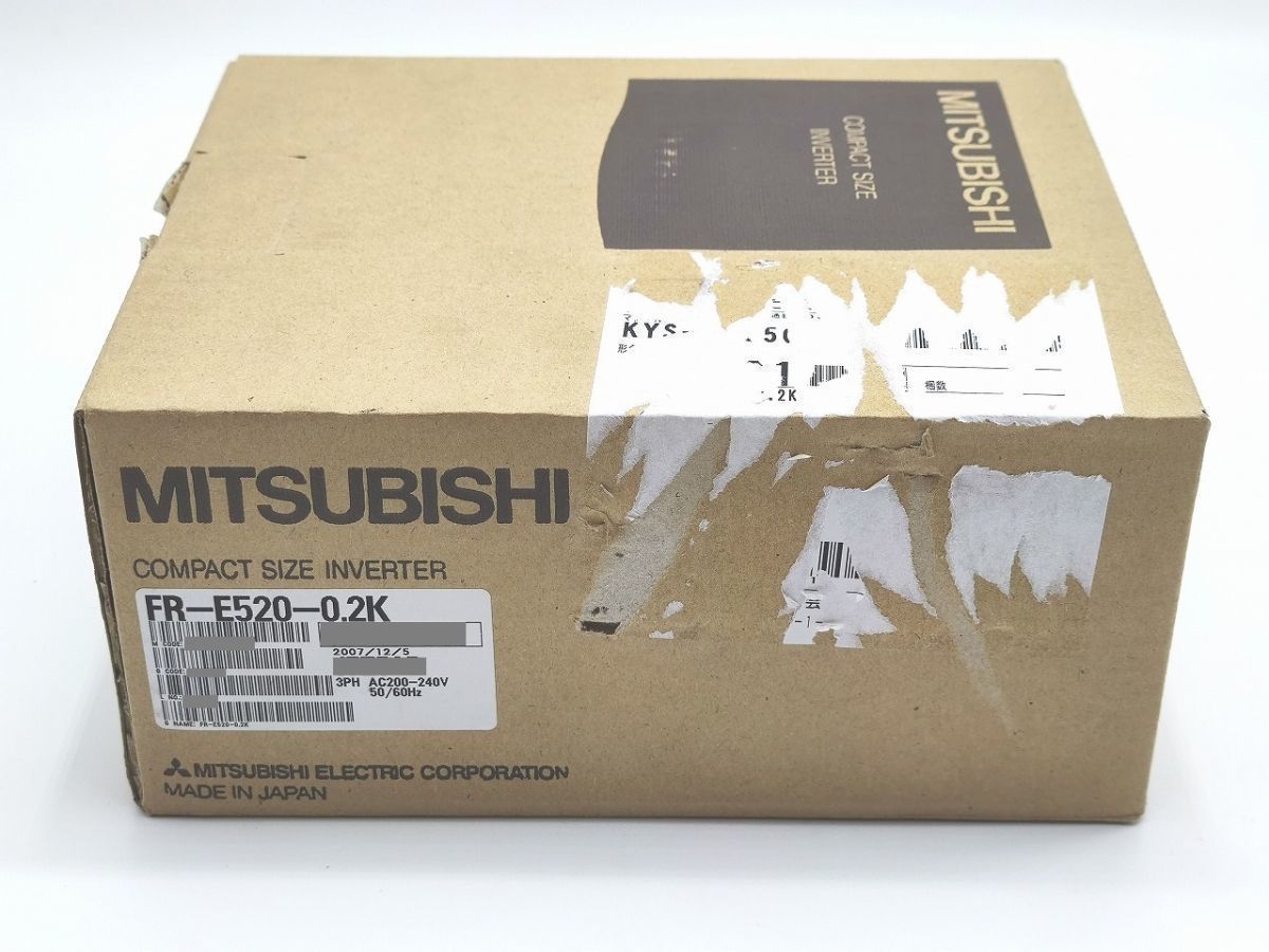 【2021新春福袋】 箱いたみあり 未使用 三菱 インバータ インバーター FR-E520-0.2K 待望